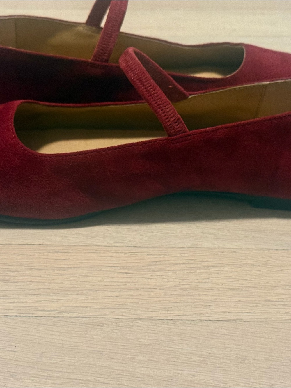 Madewell Burgundy Mary Jane Flats - Picture 6 of 13
